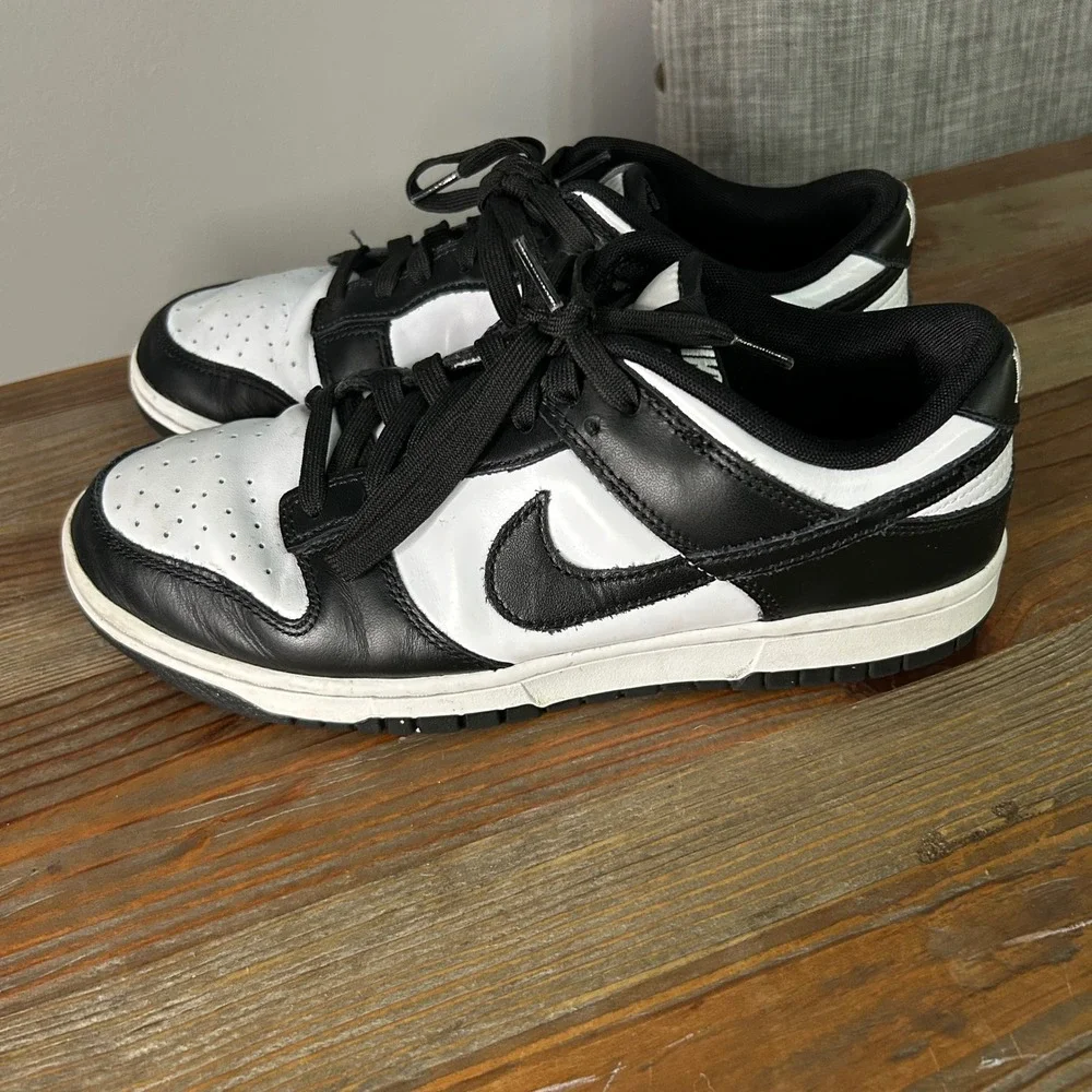 Nike Dunk Low Panda White Black Mens Sneakers DD1391-100 Size 8 - Picture 1 of 10